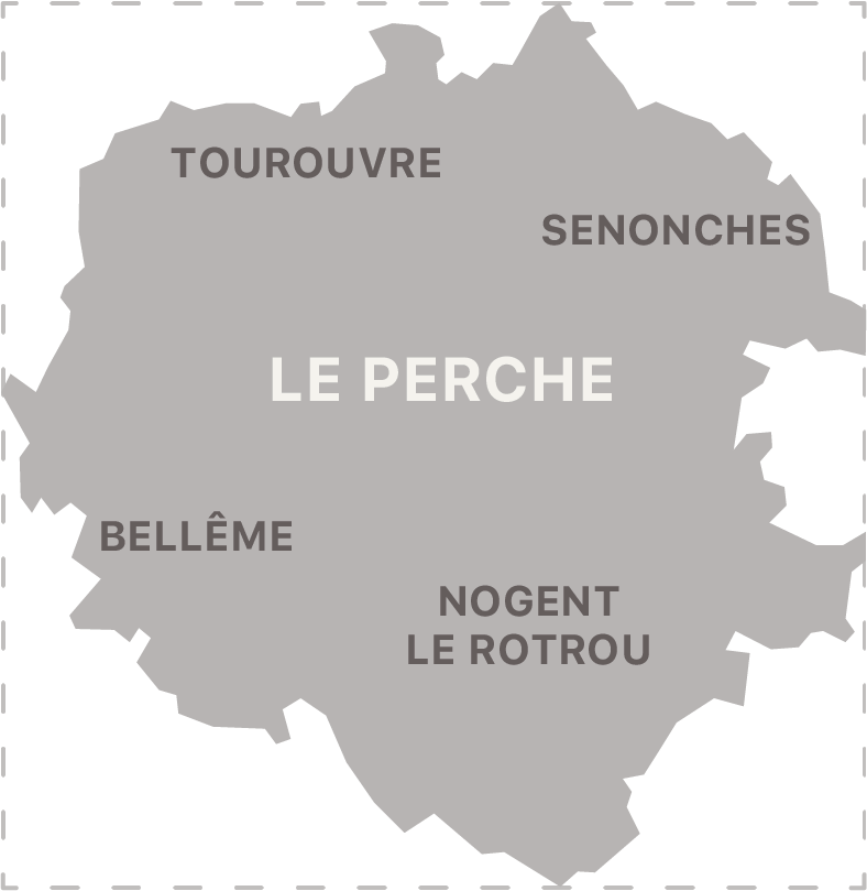 Localisation du secteur d'Intervention dans le Perche de Ricco Home Life Organizer